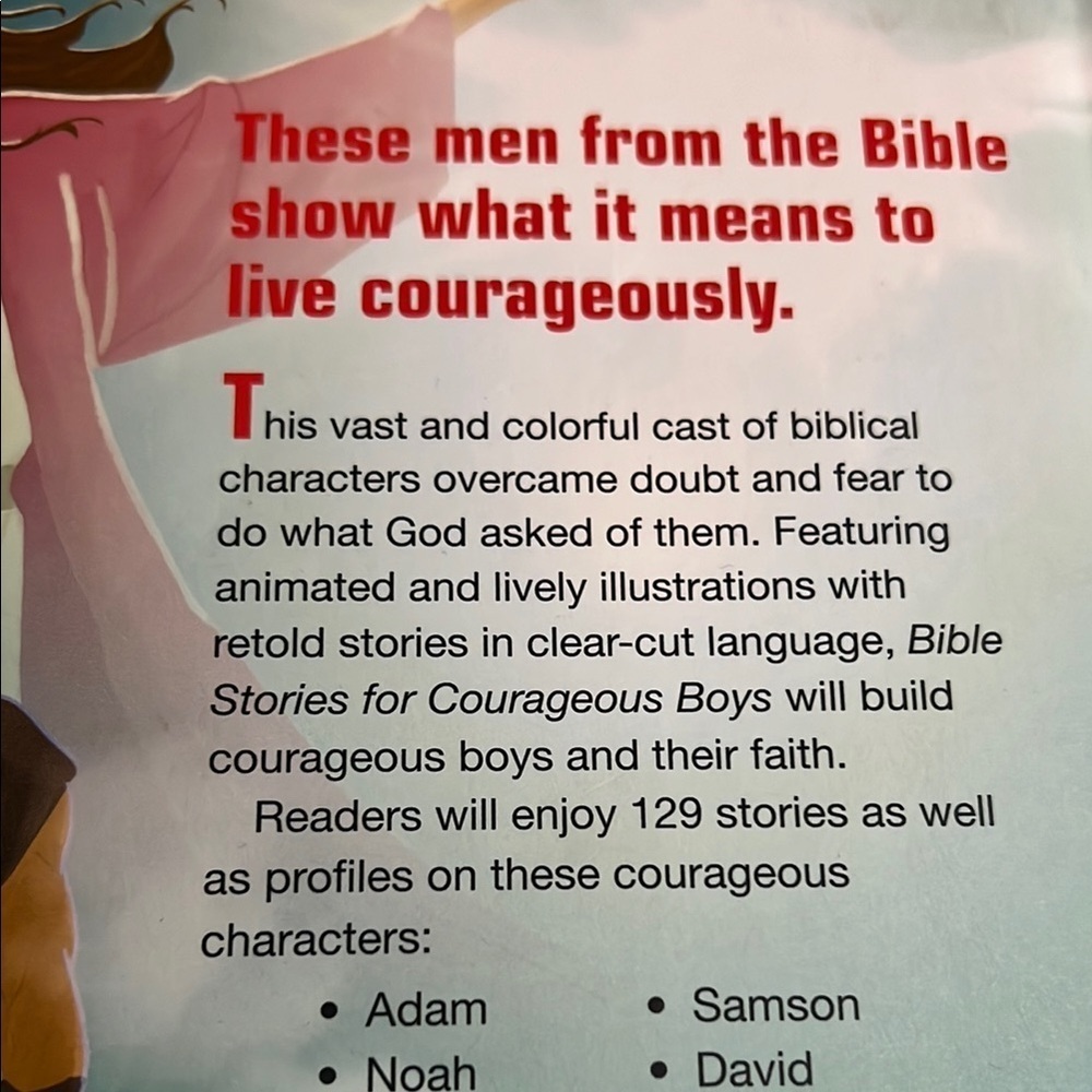💥 Bible Stories for Courageous Boys : Children's Bible Stories By Gustavo Mazali - Picture 3 of 8
